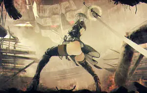 2B Girl Ass Art