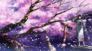 4K Spring Girl Japanese Scenery