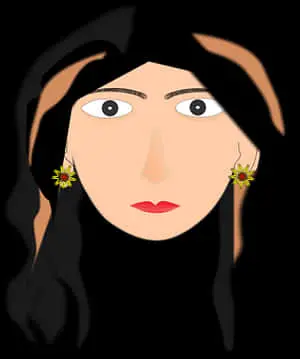 Abstract Female Portrait Illustration