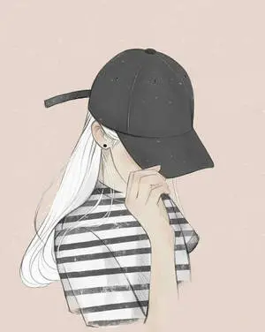 Aesthetic Girl Vector Art