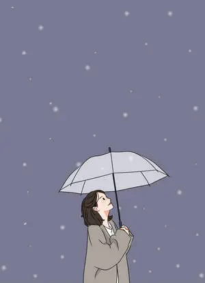 Aesthetic Girl With Umbrella
