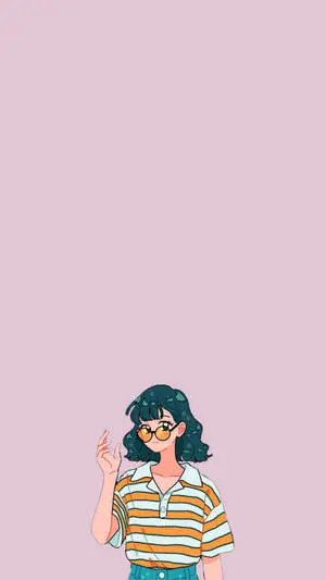 Captivating Cartoon Girl - Aesthetic Profile Picture