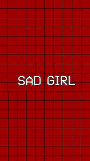 Sad Girl Aesthetic Red Picture