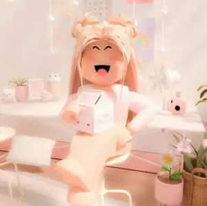 Aesthetic Roblox Girl Playing Games