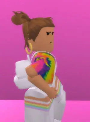 Aesthetic Roblox Girl With Tie-Dye Shirt
