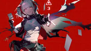 Anime Gamer Immersed in Battle Scene