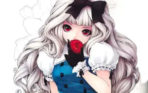 An anime girl from a peaceful fantasy world