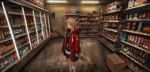 Anime Girl In Grocery Store