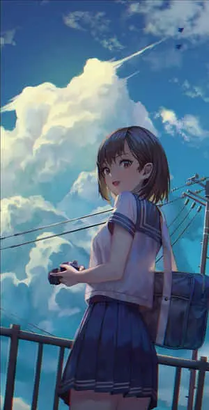 Anime Girl Sky Photography