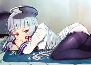 Anime Girl With Covered Thigh