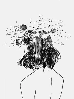 Anxious Girl Aesthetic Artwork