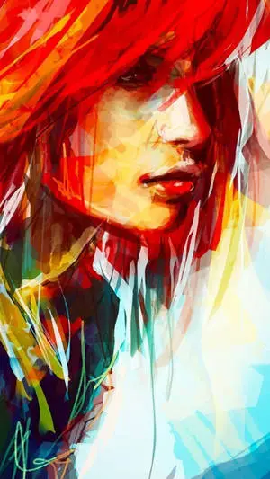 Artistic Girl Portrait Illustration 