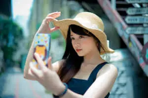 Asian Girl Selfie Picture