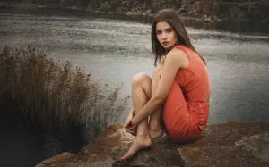 Astonishing Model With Beautiful Legs