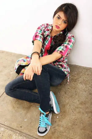 Attitude Girl On The Ground Looking At You 