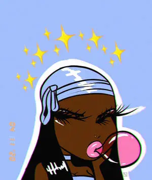 Baddie Cartoon Black Girl