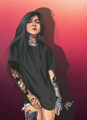 Tatted Baddie Girl