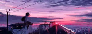 Lonely Girl Beautiful Anime Scenery
