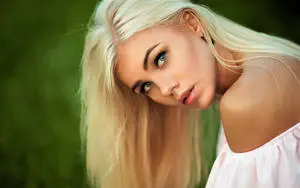 Beautiful Blonde With Blue Eyes