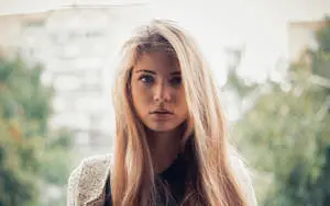 Ethereal Elegance - Captivating Blonde Woman