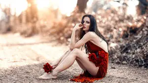 Beautiful Legs And Nature Fashion Photography