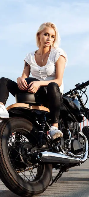 Bike Lover Blonde Lady