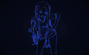 Blue Anime Japanese Manga Girl
