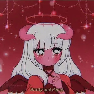 Bratty And Pouty Devil Girl Anime Discord PFP