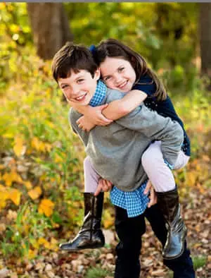 Brother And Sister Back Lift Picture