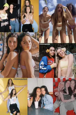 a collage of pictures of girls in bikinis