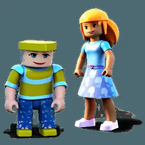 Cheerful Roblox Girl PNG 05232024