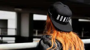 Cool Girl With Black Cap