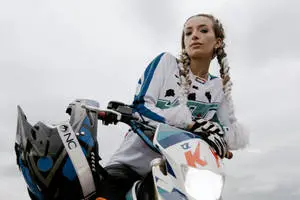 Cool Lady Bike Rider