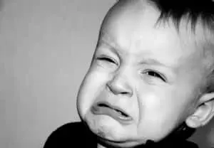 Kid Cry Monochrome Picture