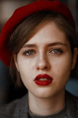 Crying Woman With Beret Face Reference