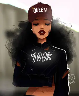 Cute Animated Black Girl