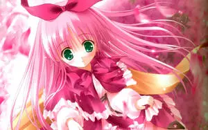 Cute Anime Characters In Pink