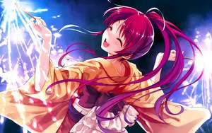 Cute Anime Characters Wearing Kimono