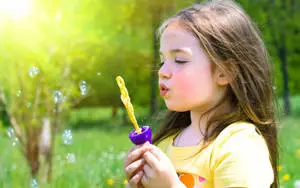 Cute Baby Girl Playing