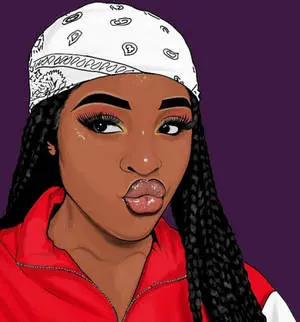 Cute Black Girl Pouty Lips