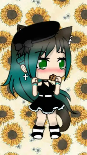 Cute Gacha Life Girl Sunflower