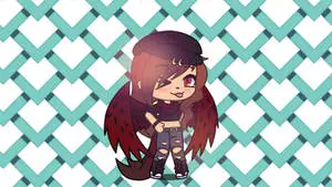 Cute Gacha Life Girl With Brown Wings