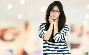 In her solitude, a ray of radiance - An Alone Girl in a Mall.