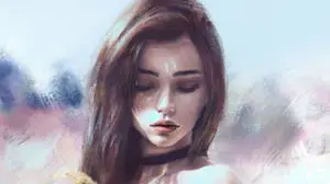 Cute Girl Graphic Painting
