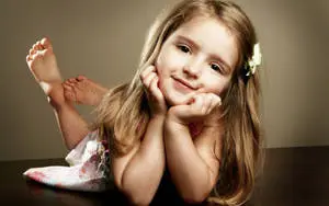 Cute Girl With A Cute Pose
