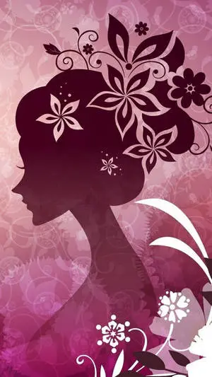 Cute Girly Woman Side