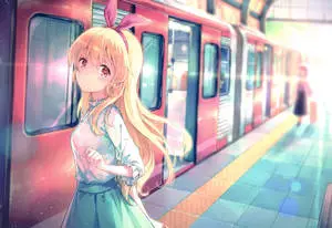 Cute Kawaii Anime Train Station