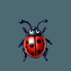 Cute Ladybug PNG lit