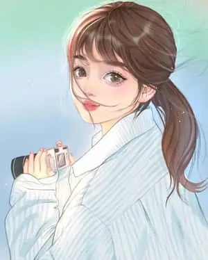 Cute Profile Anime Girl Holding Camera Pictures