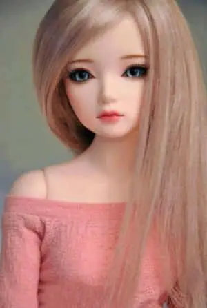 Cute Profile Blonde Girl Doll Pictures